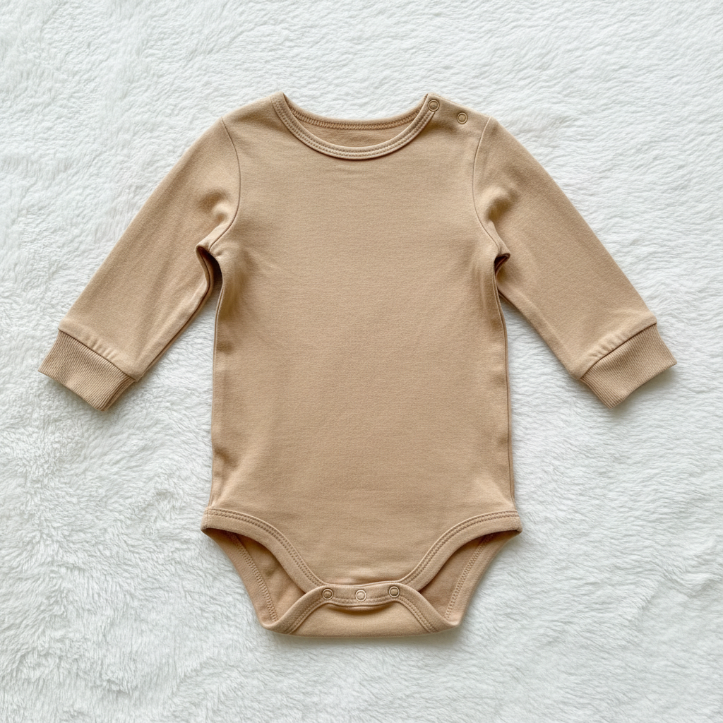 Body bébé coton - Beige
