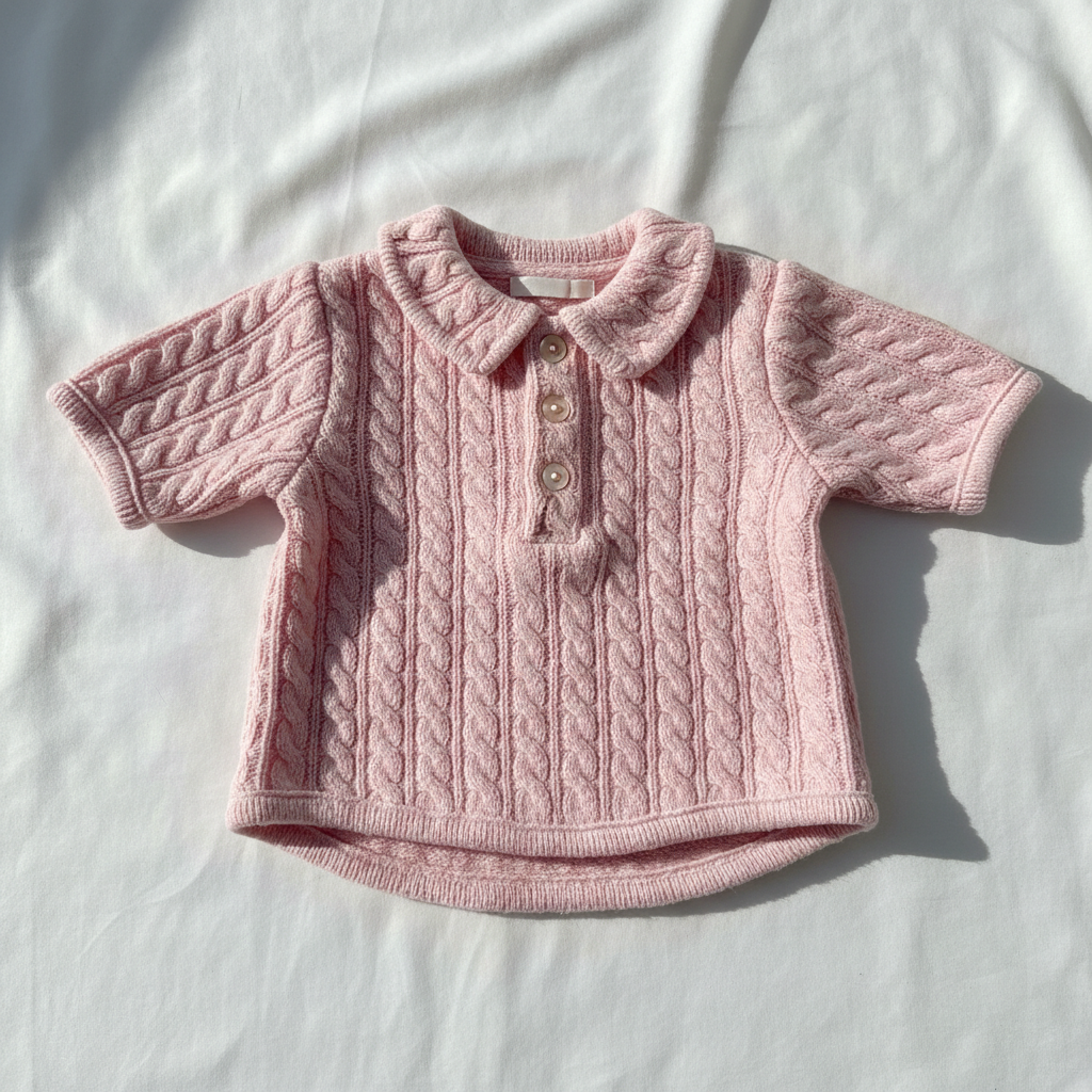 Chemise bébé - Rose poudré