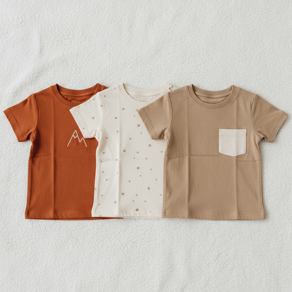 Lot t-shirts bébé garçon - Terracotta