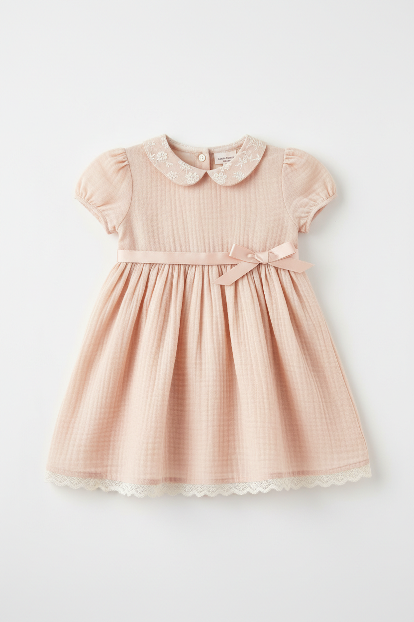 Robe bébé pêche