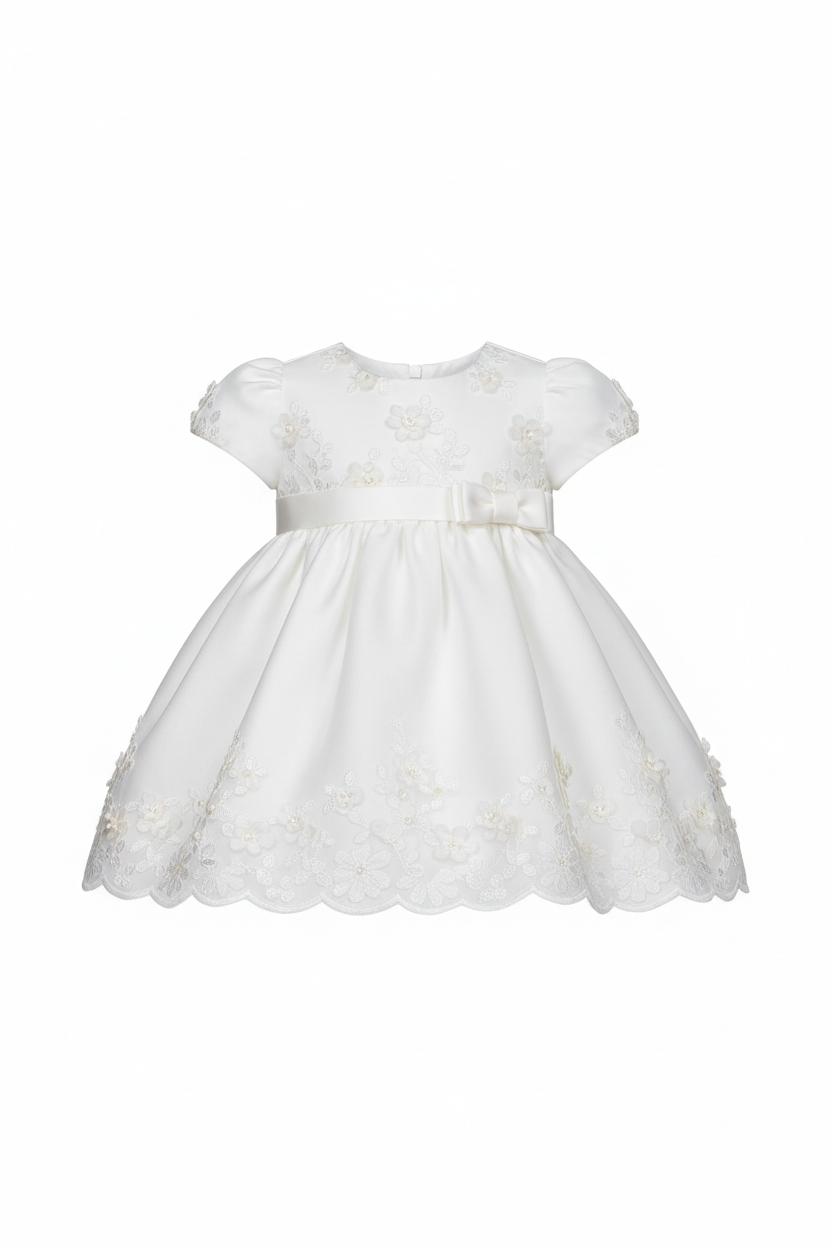Robe baptême A-line florale